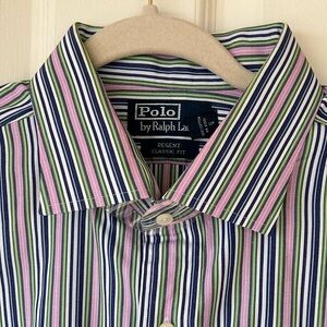 Polo Ralph Lauren Men’s Button-Up‎ Shirt Striped 18/XXL
